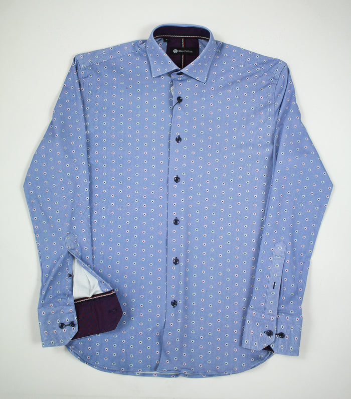 Max Colton Little Flowers Print Long Sleeve Shirt
