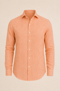 Melon Mediterranean Artisan Linen Shirt