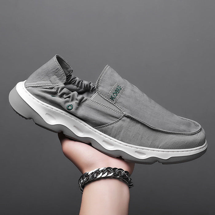 Men Ice Silk Casual Silp-on Driving Shoes