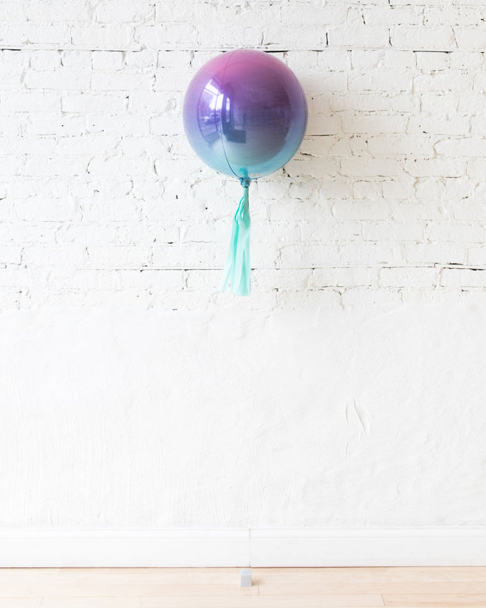 Mermaid Round Orb with Turquoise Skirt