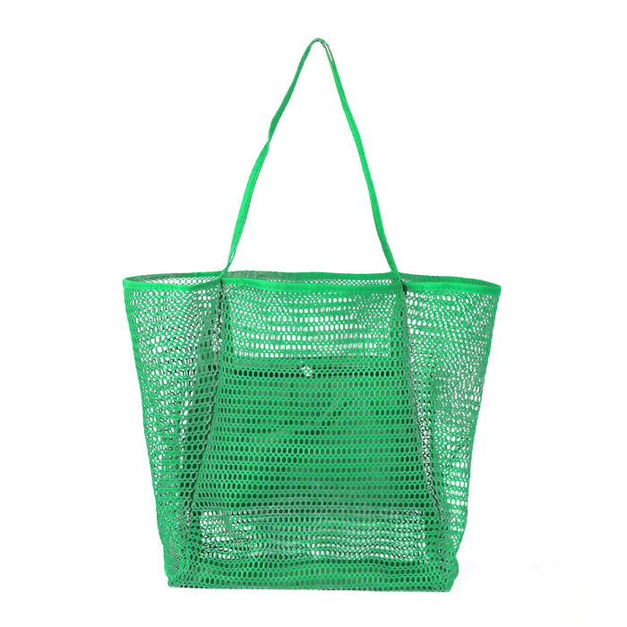 Mesh Beach Tote  Shoulder Handbag