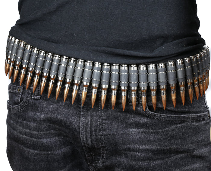Metal Bullet Belt M16 Copper Silver Black X link