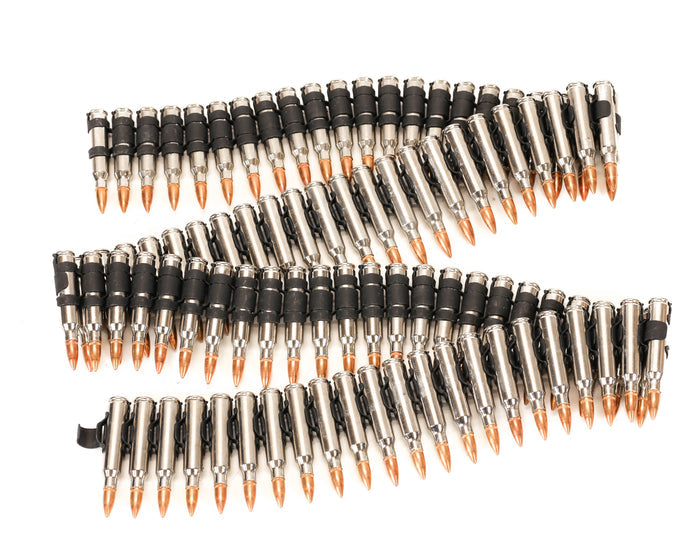 Metal Bullet Belt M16 Copper Silver Black X link