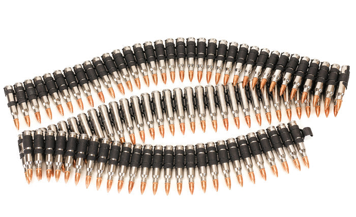 Metal Bullet Belt M16 Copper Silver Black X link