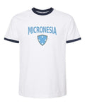 Micronesia Arched Crest Soccer Ringer Tee — NYC Factory