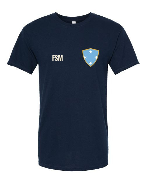 Micronesia Soccer Tee — Retro National Crest | NYC Factory