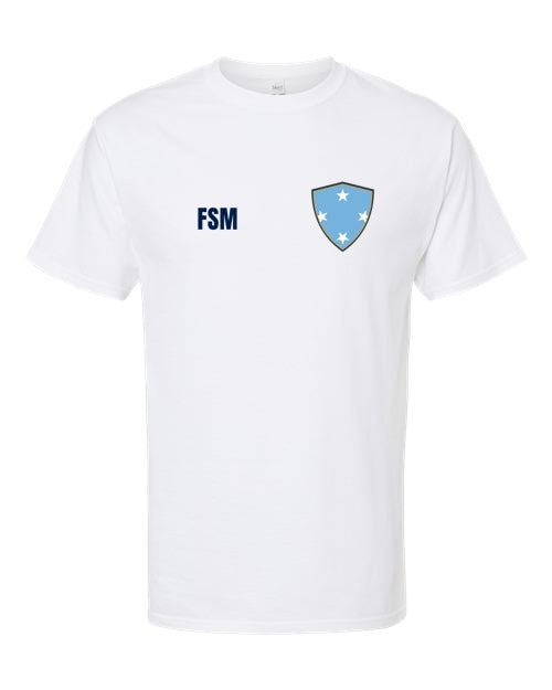 Micronesia Soccer Tee — Retro National Crest | NYC Factory