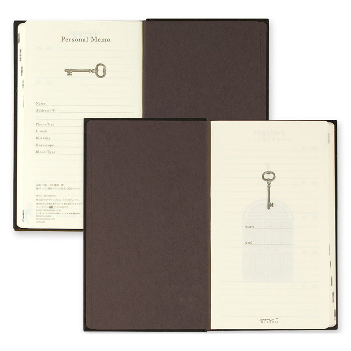 Midori Journal 5 Years Gate Black by Midori at Cult Pens