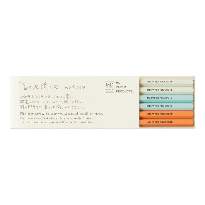 Midori MD Colour Pencil Set of 6 by Midori at Cult Pens