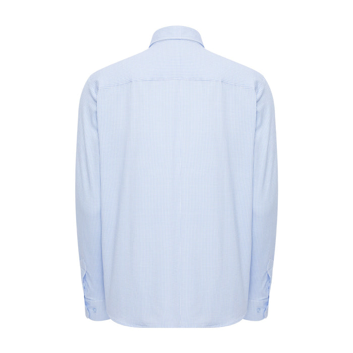 Mini Sky Houndstooth Print Shirt