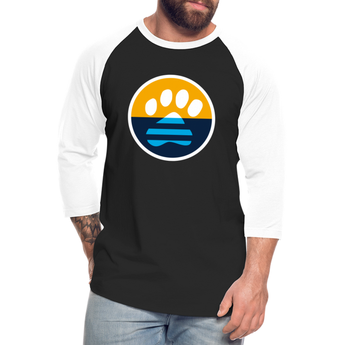 MKE Flag Paw Baseball T-Shirt - black/white
