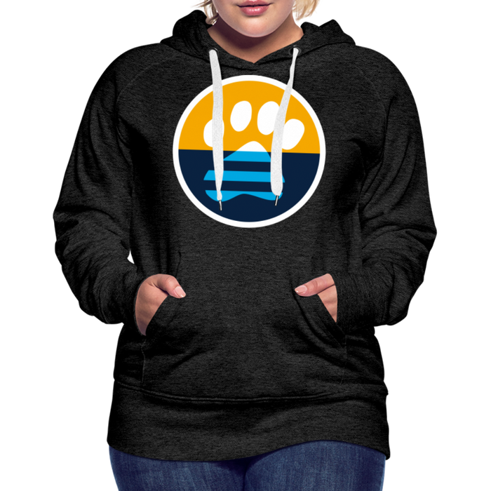 MKE Flag Paw Contoured Premium Hoodie - charcoal grey