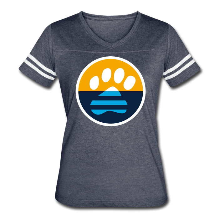 MKE Flag Paw Contoured Vintage Sport T-Shirt - vintage navy/white