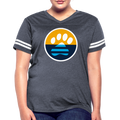 MKE Flag Paw Contoured Vintage Sport T-Shirt - vintage navy/white