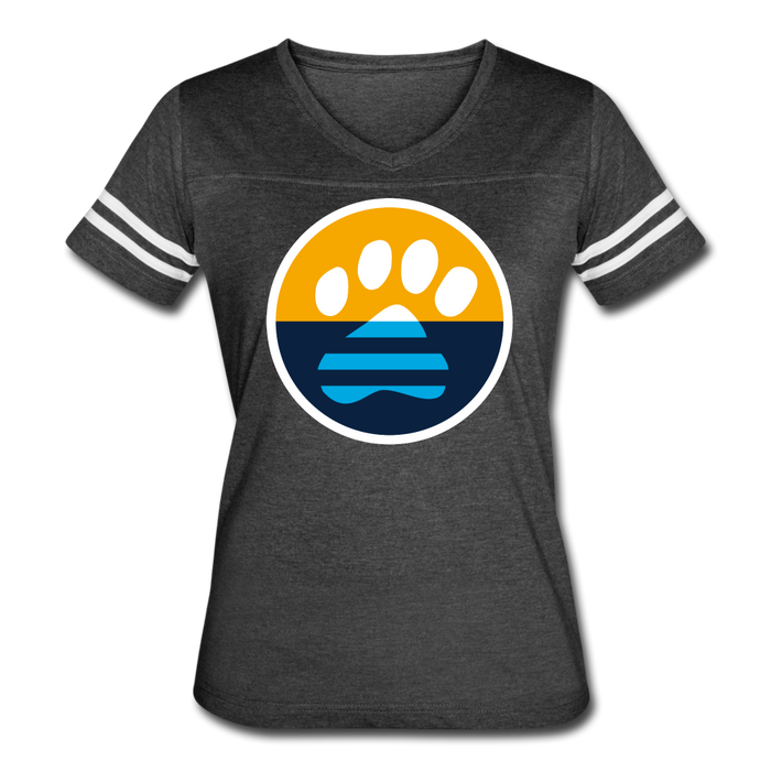 MKE Flag Paw Contoured Vintage Sport T-Shirt - vintage smoke/white