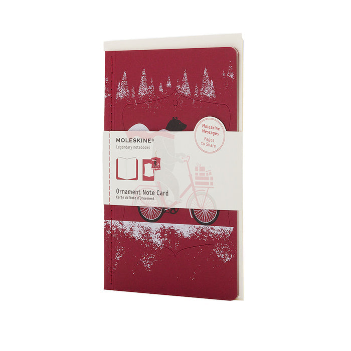 Moleskine Large Ornament Card Bear by Moleskine at Cult Pens