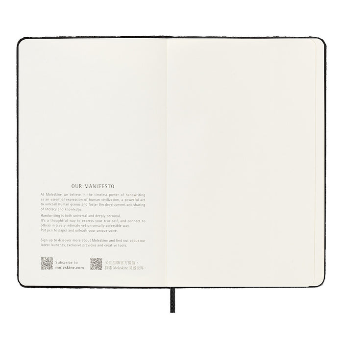 Moleskine Limited Collection Large Notebook Velvet Black Ruled by Moleskine at Cult Pens