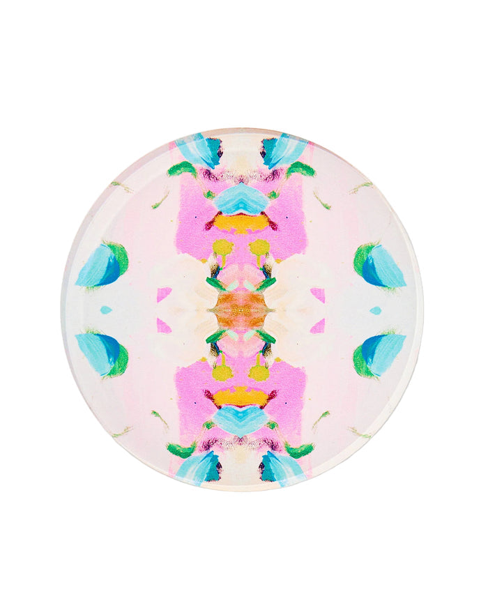 Monets Garden Pink Coaster