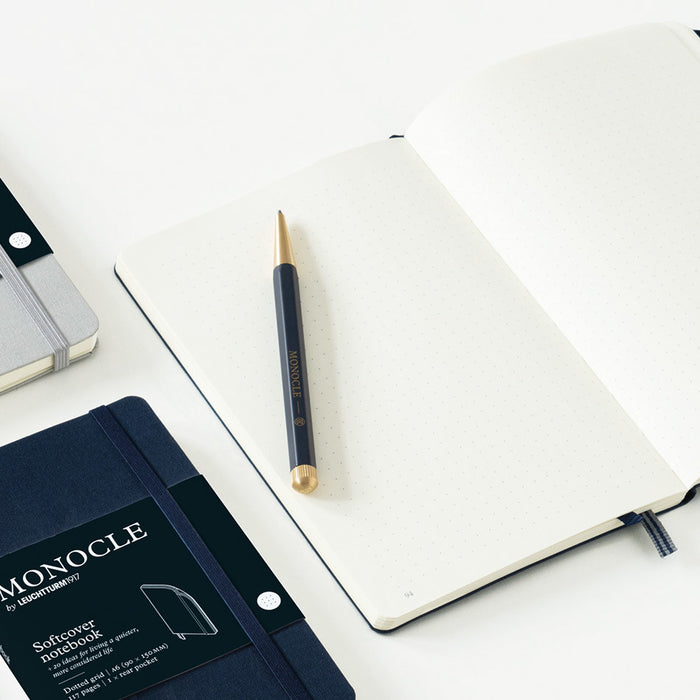 Monocle by Leuchtturm1917 Softcover Notebook A6 Light Grey by Monocle by Leuchtturm1917 at Cult Pens