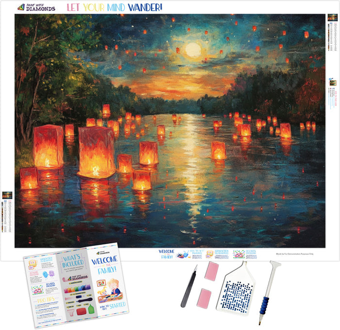 Moonlight Over the Floating Lantern Festival