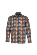 Multi Shape Geo Abstract Button Down Shirt
