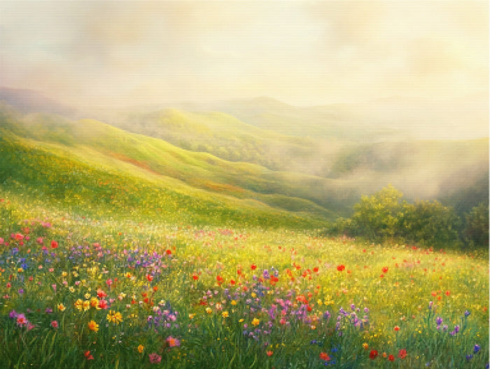 Mystical Morning in the Foggy Highlands