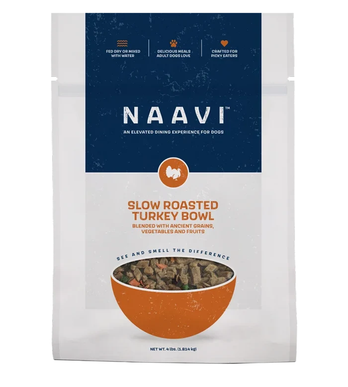 Naavi Slow Roasted Turkey Bowl Dog Food