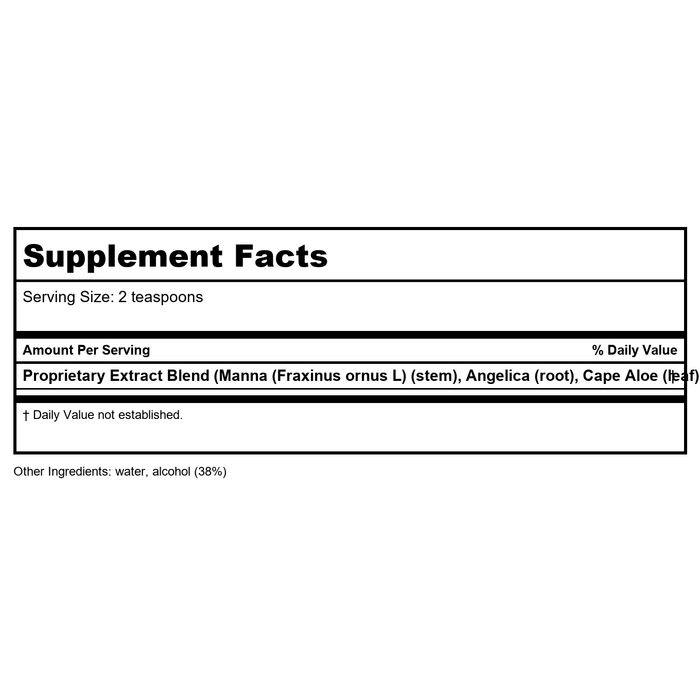 Nature's Way NatureWorks Swedish Bitters 3.38 oz - Supplement Facts panel