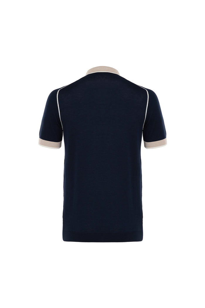 Navy Aurelio Knit Polo