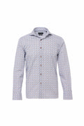 Navy & Brown Safety Pin Print Shirt