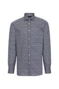 Navy Geo Swirl Print Shirt