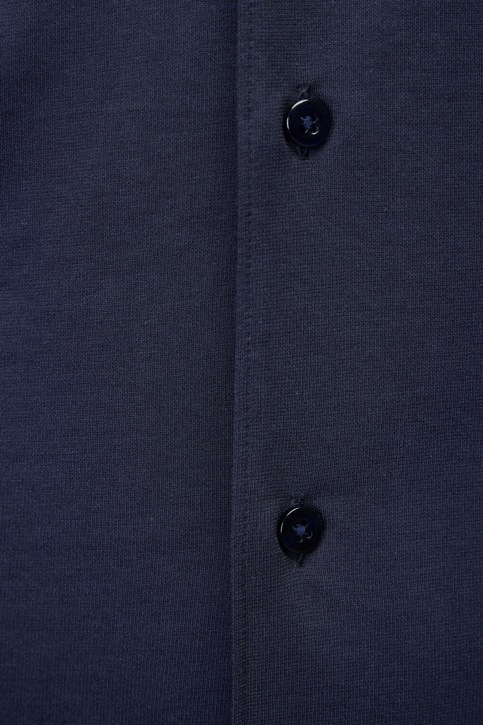 Navy One-Piece Collar Performance Stretch Shirt