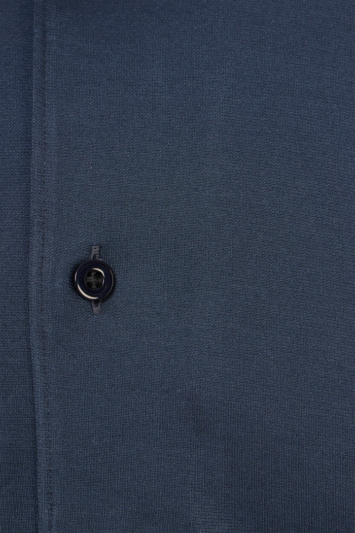 Navy One-Piece Collar Performance Stretch Shirt