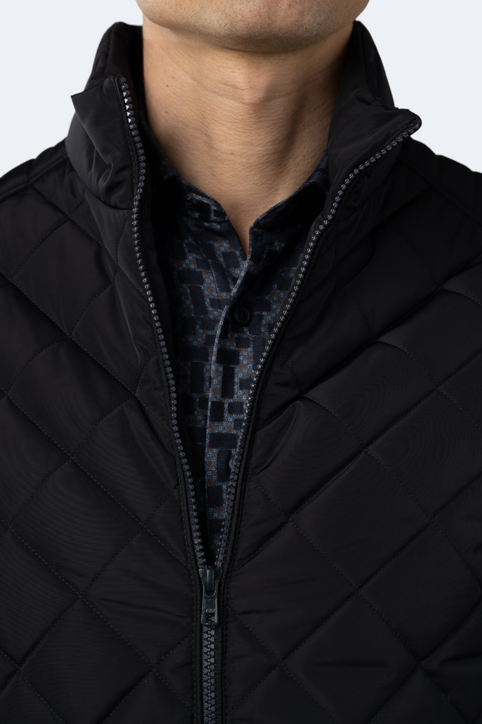 Navy Rayon Outerwear Jacket