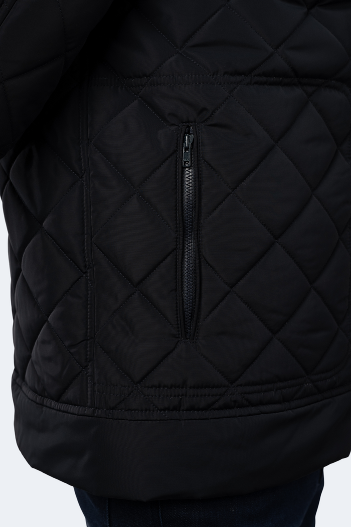 Navy Rayon Outerwear Jacket
