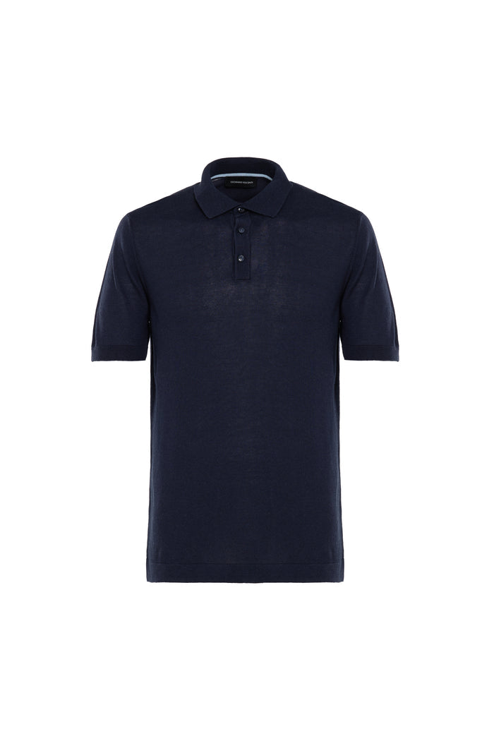 Navy Ricorrere Solid Polo