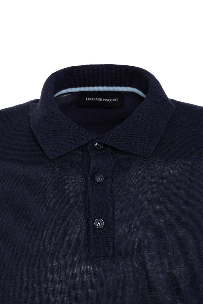 Navy Ricorrere Solid Polo