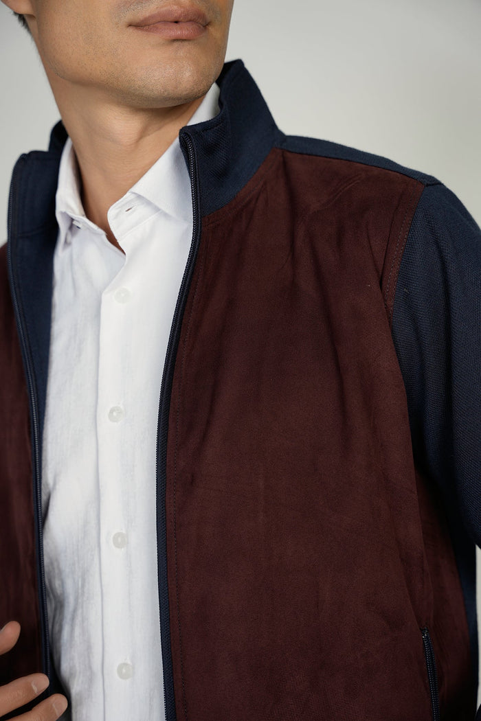 Navy Suede Jacket