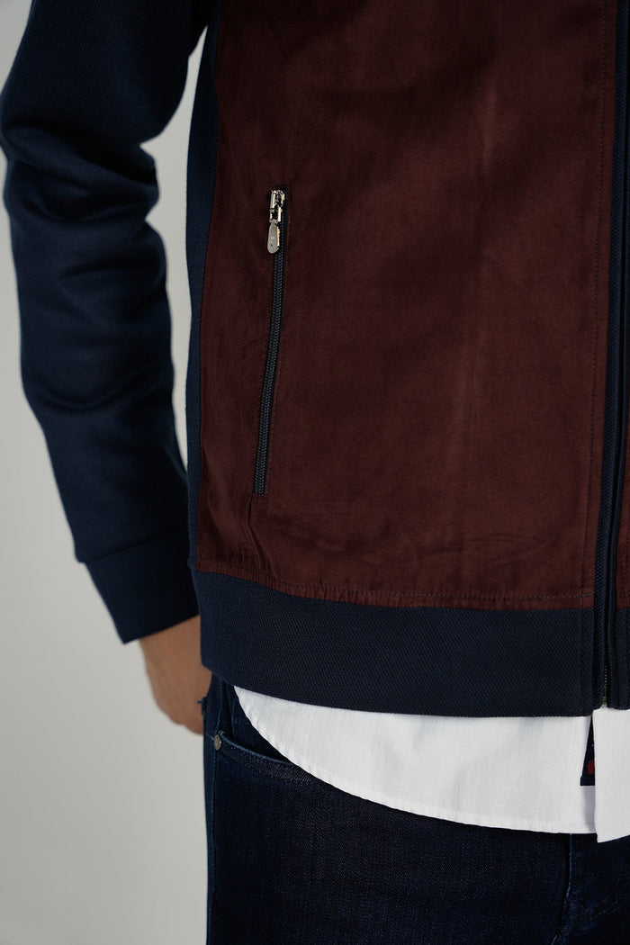 Navy Suede Jacket