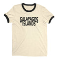 Galapagos Islands Ringer Tee Retro Style Men's T-Shirt - NYC Factory - Natural