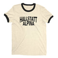 Hallstatt Austria Ringer Tee Retro Style Men's T-Shirt - NYC Factory - Natural