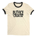 Plitvice Lakes National Park Ringer Tee Retro Style Men's T-Shirt - NYC Factory - Natural