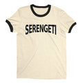 Serengeti National Park Ringer Tee Retro Style Men's T-Shirt - NYC Factory - Natural