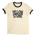 Yellowstone National Park Ringer Tee Retro Style Men's T-Shirt - NYC Factory - Natural