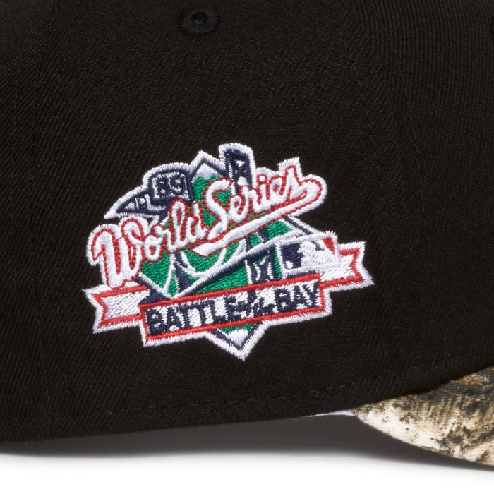 Oakland Athletics Black w/ Stomper and Real Tree 1989 Battle of The Bay