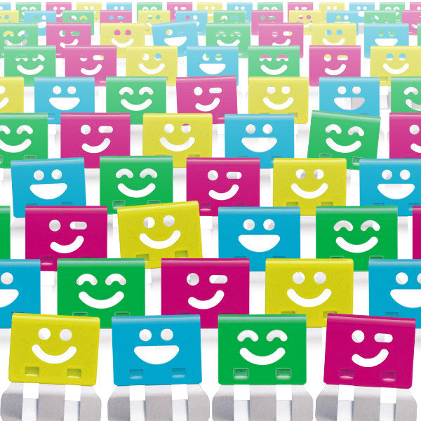 OHTO Smile Slide Clips Assorted Pack of 100 by OHTO at Cult Pens