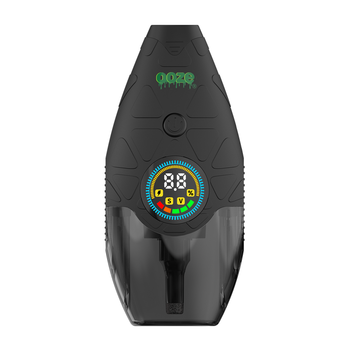 Black Ooze Hover concentrate vaporizer with digital display and translucent protective lower cover