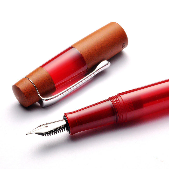 Opus 88 Koloro Eye Dropper Fountain Pen Red by Opus 88 at Cult Pens