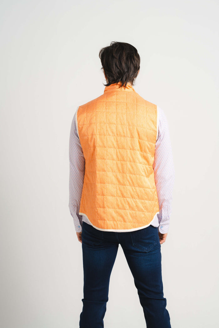 Orange Quilted Vest