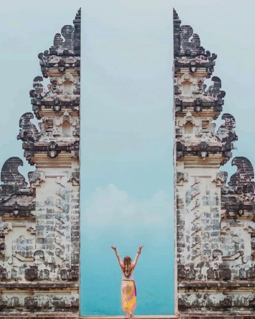 paint by numbers kit Yoga Penataran Lempuyang Balis - Custom paint by number